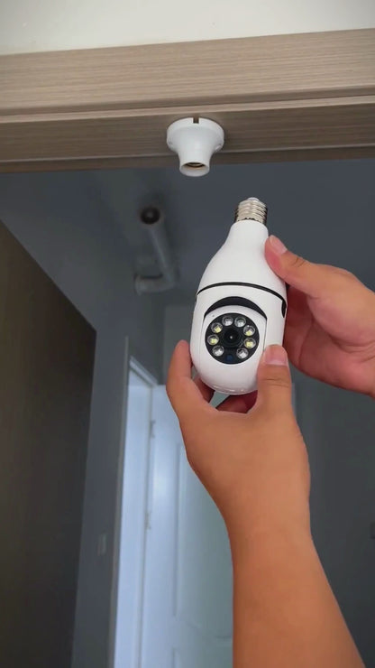 Camara Bombillo De Seguridad 360°